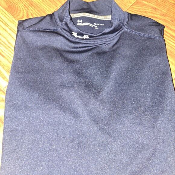 Under Armour Men's ColdGear Fitted Mock Long Sleeve Shirt Small - Picture 2 of 5